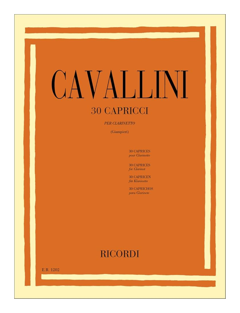 CAVALLINI 30 Capricci per Clarinetto