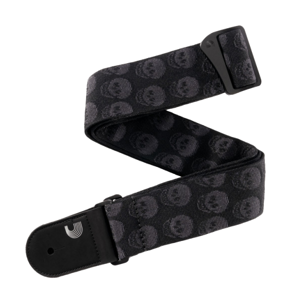 D'Addario 50TB00 Skulls Black Strap