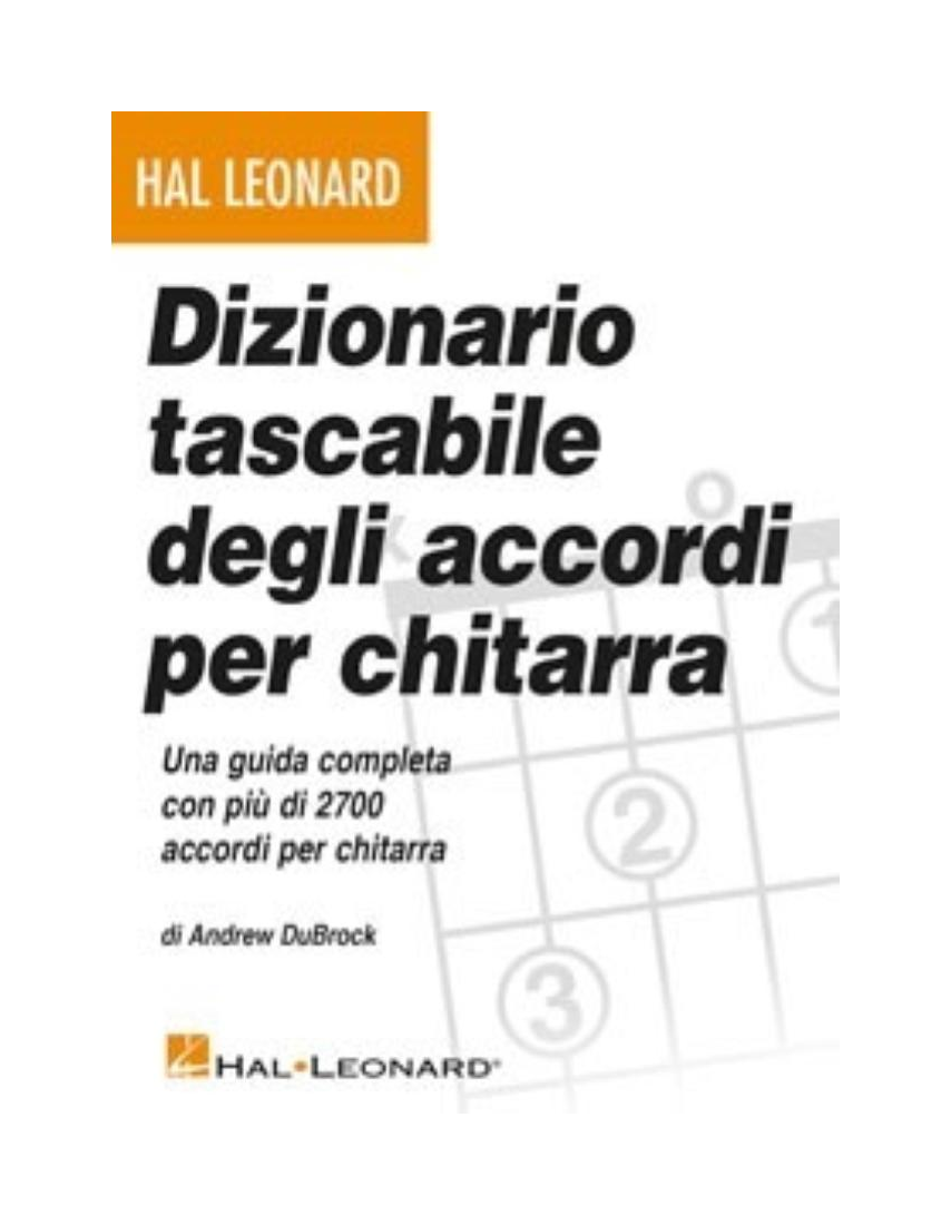 Dizionario Tascabile degli accordi di Chitarra