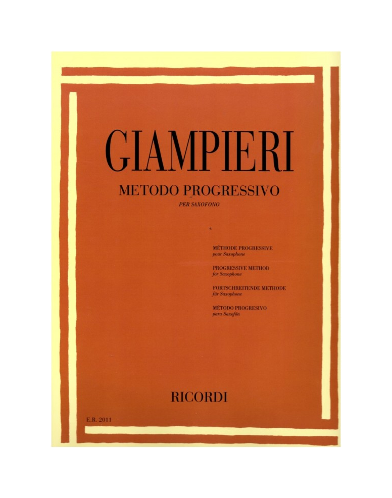 GIAMPIERI Metodo Progressivo per Saxofono