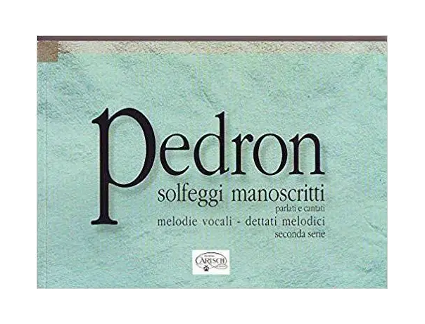 Pedron Solfeggi Manoscritti Seconda Serie