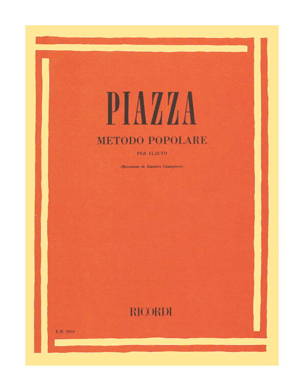 PIAZZA Metodo Popolare per Flauto