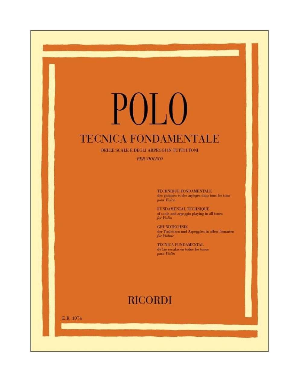 POLO Tecnica Fondamentale Violino
