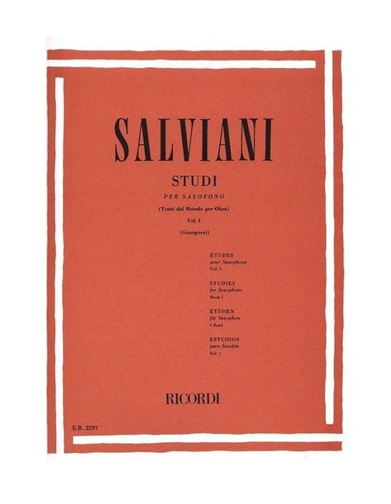 SALVIANI Studi per Saxofono vol.1