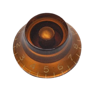 AllParts Top Hat Knob KA-160 Amber