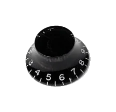 AllParts Top Hat Knob KB-160 Black