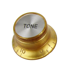 Soundsation Top Hat Knob TONE Gibson Style Gold+Silver