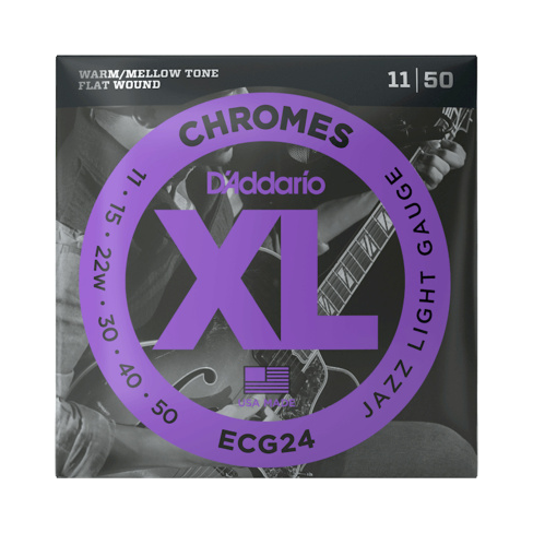 D'Addario ECG24 Chromes Jazz Lite 11/50