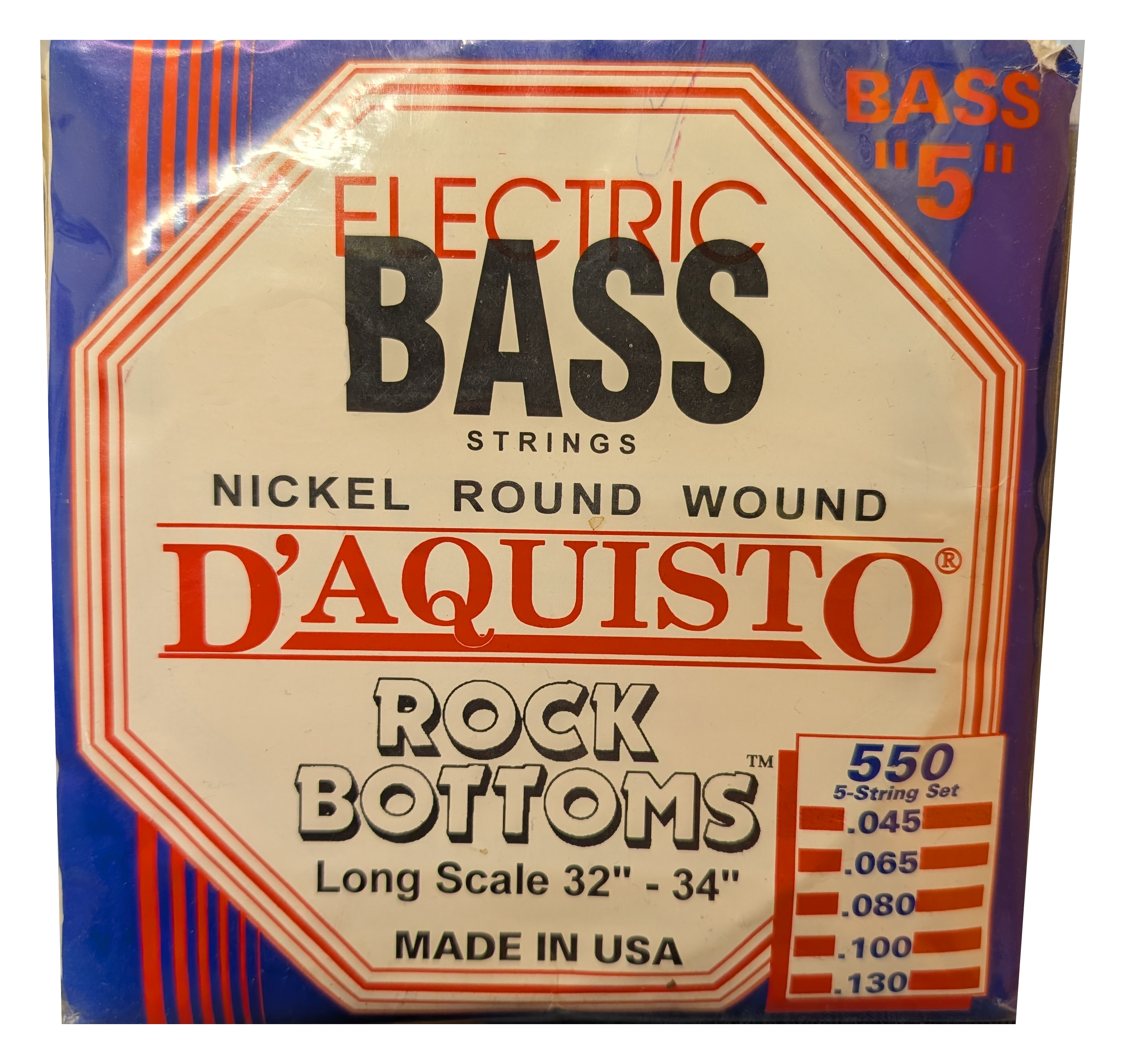 D'Acquisto 5 Bass String 45-130