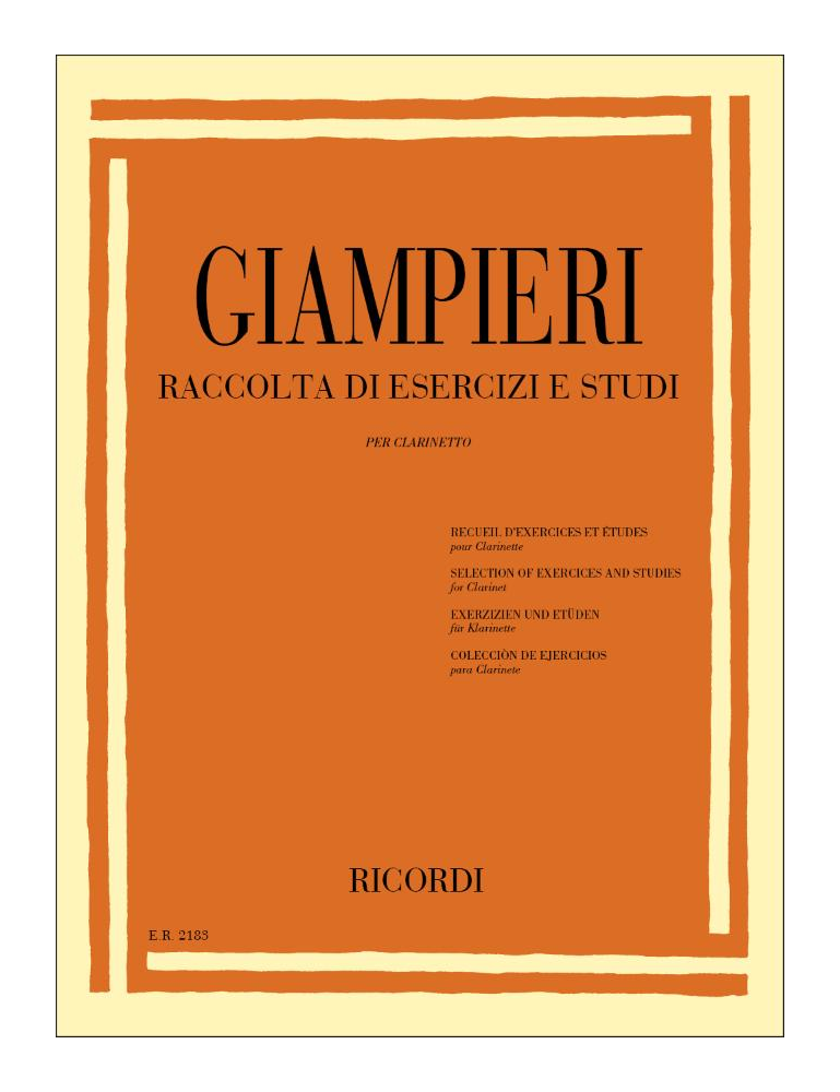 GIAMPIERI Raccolta di Esericizi e Studi per Clarinetto