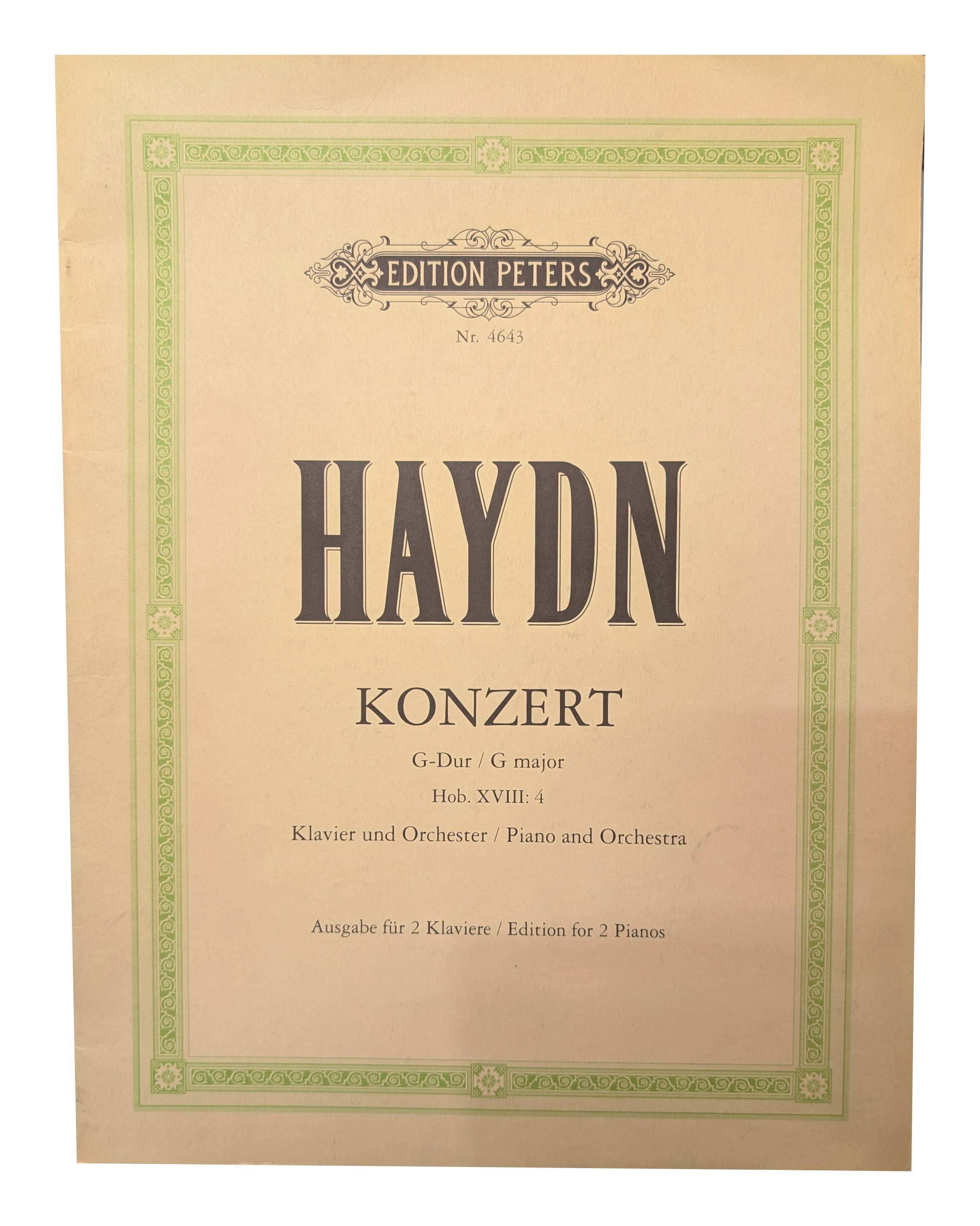 HAYDN Konzert G-Dur XVIII:4