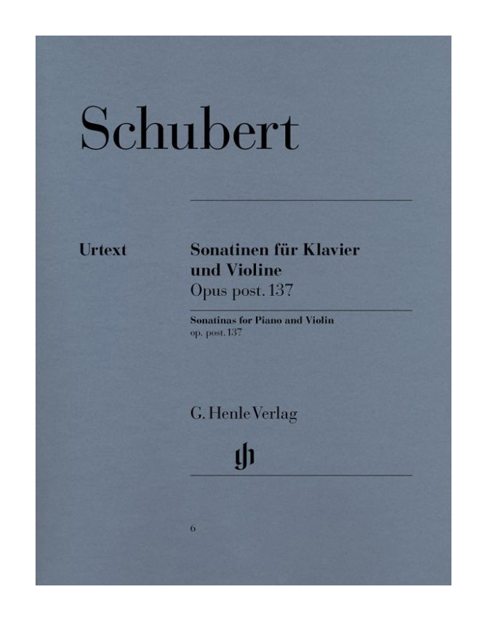 SCHUBERT Sonatinen fur Klavier und Violine Opus Post. 137