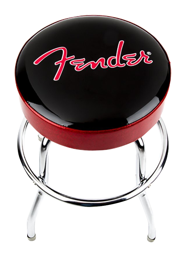 Fender Logo Red Barstool